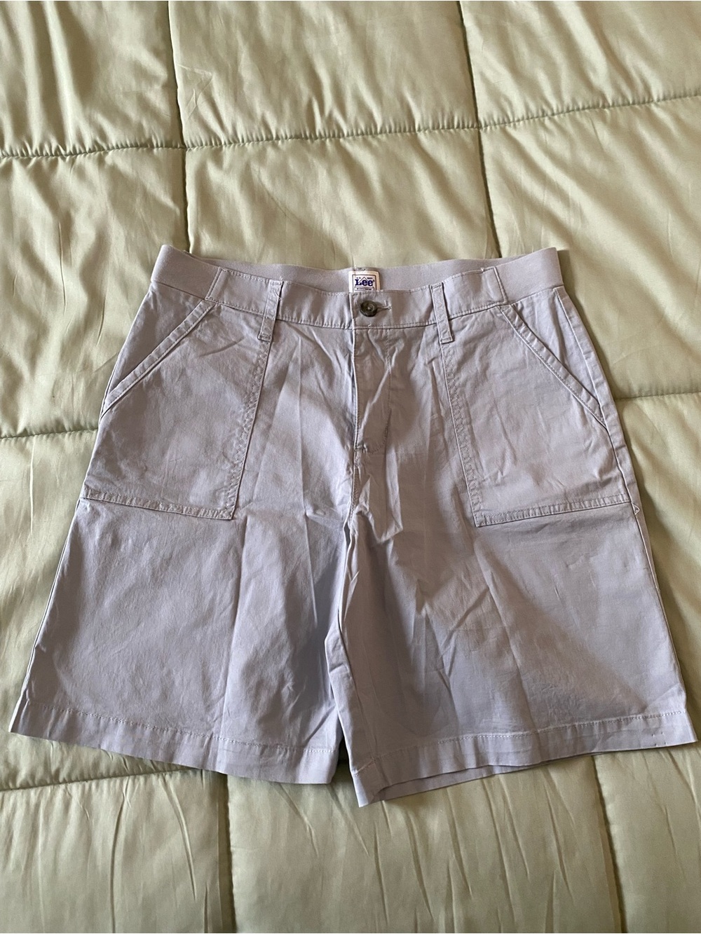 Lee Women’s Light Gray Casual Utility Shorts